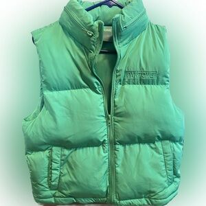 Green winter vest never worn